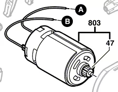 Moteur courant continu 12 V réf. 2 609 120 083 BOSCH